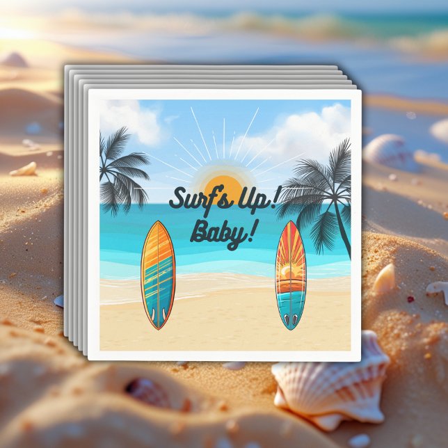 GUARDANAPO DE PAPEL SURF - CHÁ DE FRALDAS (Criador carregado)