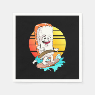 Guardanapo De Papel Surfing Sushi