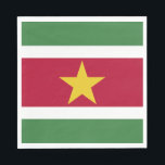 Guardanapo De Papel Suriname Flag<br><div class="desc">Patriotic flag of Suriname.</div>