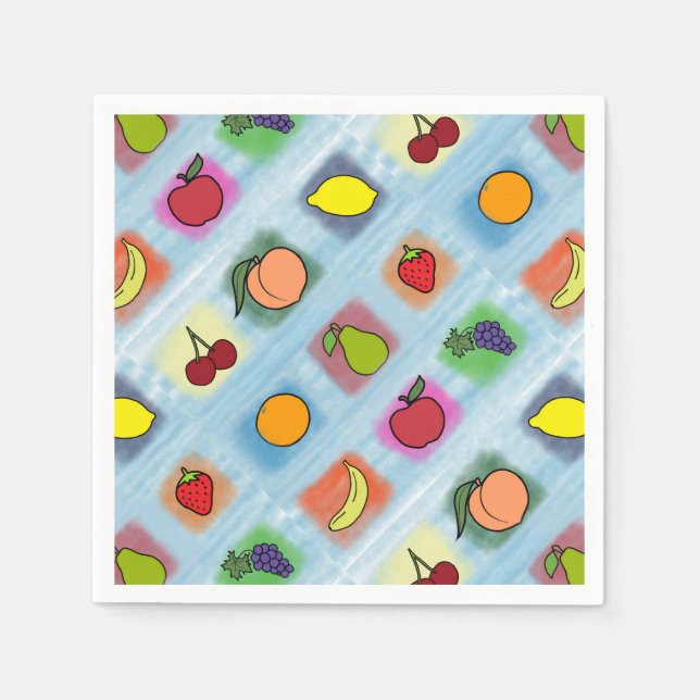 Guardanapo De Papel Surpresa de Frutas (Frente)