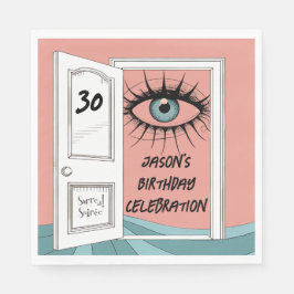 Guardanapo De Papel Surreal aniversário, 30 surrealismo social