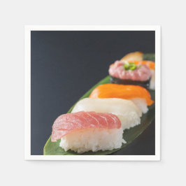 Guardanapo De Papel Sushi Elegance on Black – SUSHIMI Collection