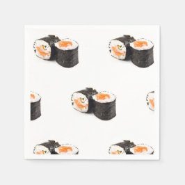 Guardanapo De Papel Sushi Napkin, Suprimentos para festas Foodie