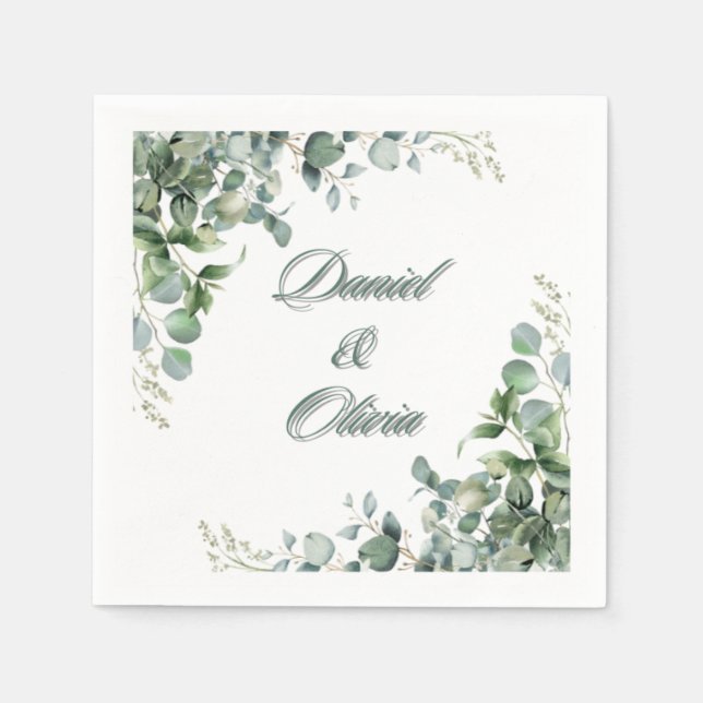 Guardanapo De Papel "Sussurros de Verde" (Frente)