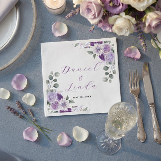 Guardanapo De Papel Susurros de Lavanda: Elegância em Flor