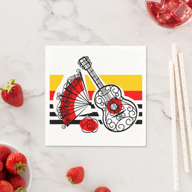 Guardanapo De Papel Suvenirs Espanhol - Anapos de papel clássico Strip (Insitu)