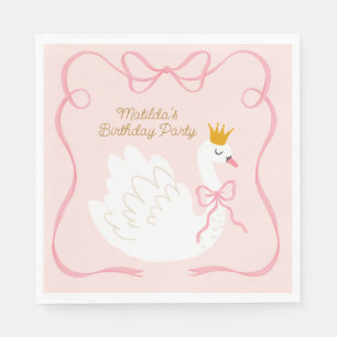 Guardanapo De Papel Swan Princess Birthday