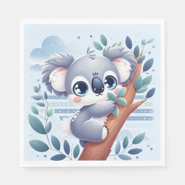 Guardanapo De Papel Sweet Baby Koala - Napkin (Frente)