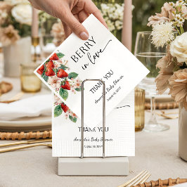 Guardanapo De Papel Sweet Berry in Love Strawberry Bridal Shower