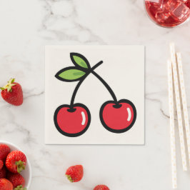 Guardanapo De Papel Sweet Cherry Paper Table Napkins