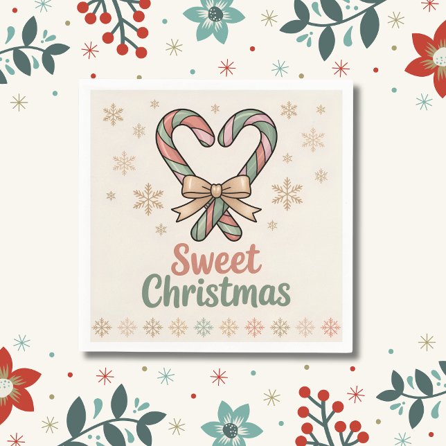 Guardanapo De Papel Sweet Christmas Cozy Holiday Table Decor (Criador carregado)