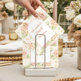 Guardanapo De Papel Sweet Fairy First Birthday Girl