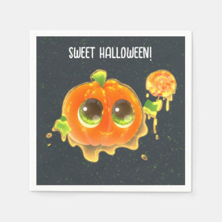 Guardanapo De Papel Sweet Halloween Party Paper Napkin with Pumpkin