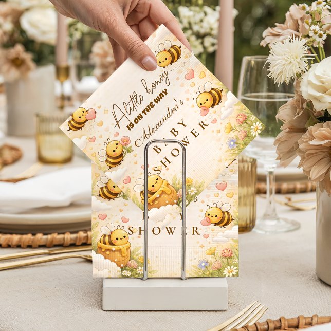 Guardanapo De Papel Sweet Honey Bee Baby Shower Baby Shower (Criador carregado)