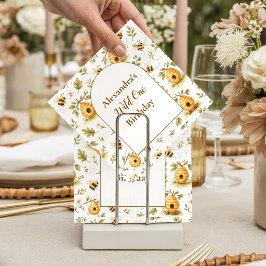 Guardanapo De Papel Sweet Honey Bee Wild One Birthday