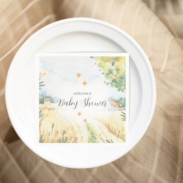 Guardanapo De Papel Sweet Little Farm Baby Shower  (Criador carregado)