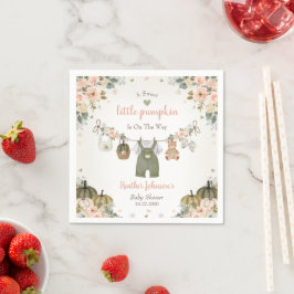 Guardanapo De Papel Sweet Little Pumpkin Autumn Baby Shower