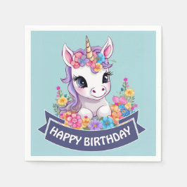 Guardanapo De Papel Sweet Magical Baby Unicorn