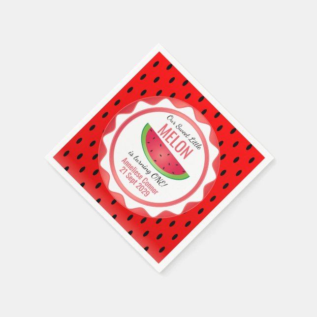 Guardanapo De Papel Sweet Melon Birthday (Canto)