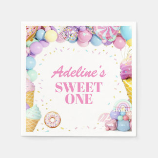 Guardanapo De Papel Sweet One First Birthday Pattern Napkins