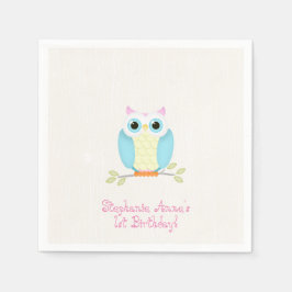 Guardanapo De Papel Sweet Owl Birthday