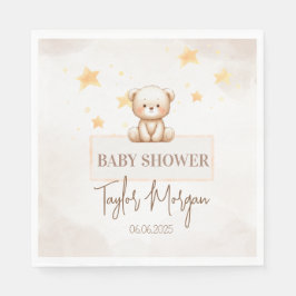 Guardanapo De Papel Sweet Teddy Bear Baby Shower