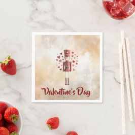 Guardanapo De Papel Sweet Valentines Day Nutcracker Love Paper Napkin
