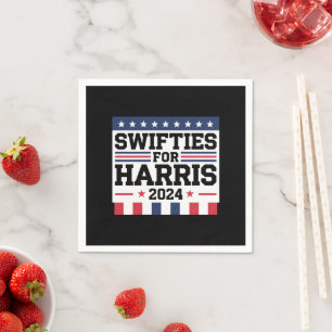 Guardanapo De Papel Swifties para Kamala Harris 2024 Apoio à Votação