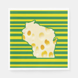 Guardanapo De Papel Swiss Cheese Head Wisconsin Party Napkins