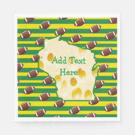 Guardanapo De Papel Swiss Cheese Head Wisconsin Party Napkins