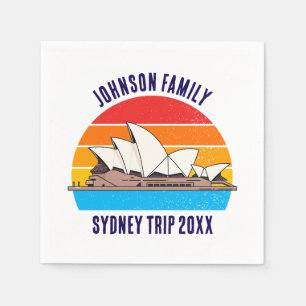 Guardanapo De Papel Sydney Austrália Trip Opera House Personalizada