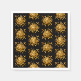Guardanapo De Papel Symbol of Louis XIV the Sun King