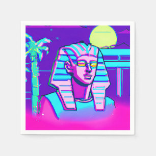 Guardanapo De Papel Synthwave Pharaoh
