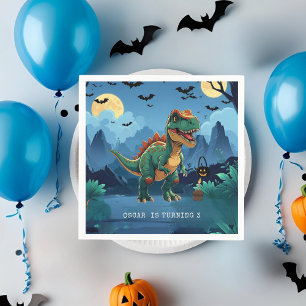 Guardanapo De Papel T-Rex Personalizado de Aniversário de Dia das Brux