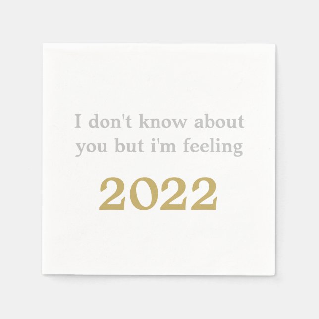 GUARDANAPO DE PAPEL T SWIFT NYE VÉSPERA DE ANO NOVO 2022 FUNNY COCKTAI (Frente)