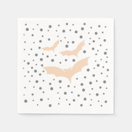 Guardanapo De Papel Tableware de Halloween Festivo - Bat Negro e Laran