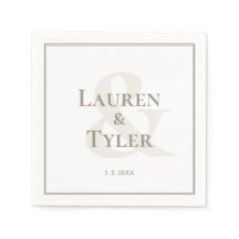 Tableware de Recepção de casamento monograma elega