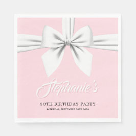 Guardanapo De Papel Tableware Elegante Rosa Tiffany Birthday