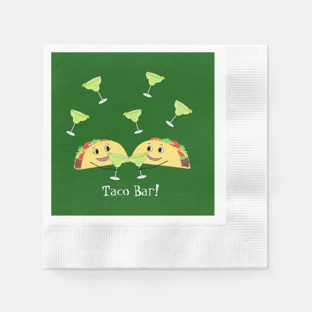 Guardanapo De Papel Taco Bar Napkins (Frente)