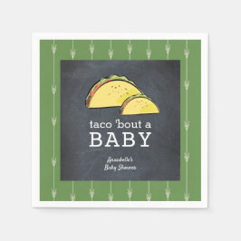 Guardanapo De Papel Taco Bout a Baby Fiesta Paper