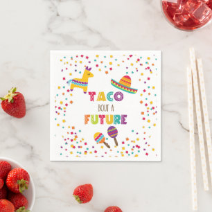 Guardanapo De Papel Taco Bout a Future Fiesta Graduation Napkin - WH