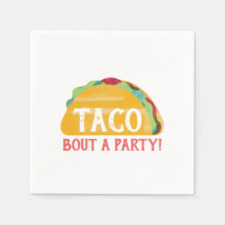 Guardanapo De Papel Taco Bout uma festa Napkin