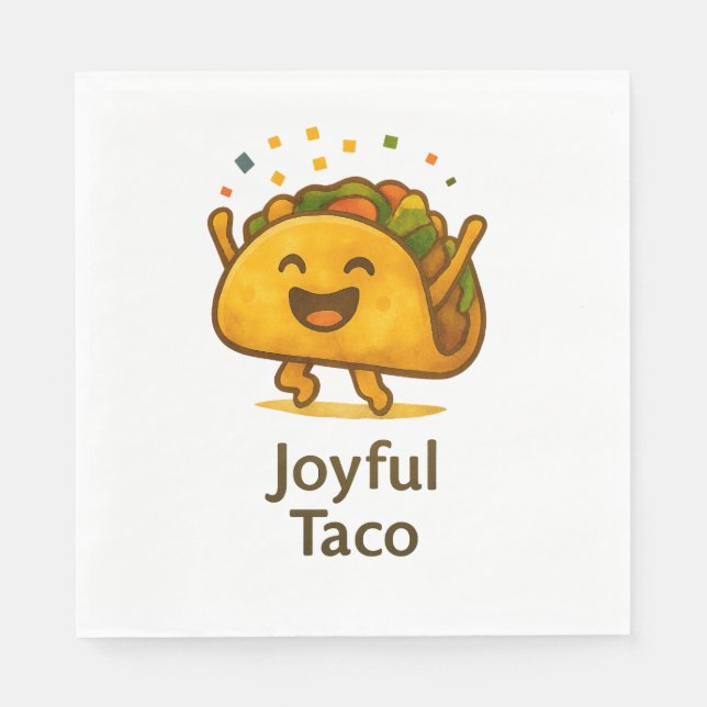 Guardanapo De Papel Taco Fiesta Birthday Party Paper Napkins Luncheon (Frente)