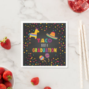 Guardanapo De Papel Taco Sobre um Napkin para Graduação
