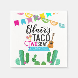 Guardanapo De Papel Taco Twosday Napkins