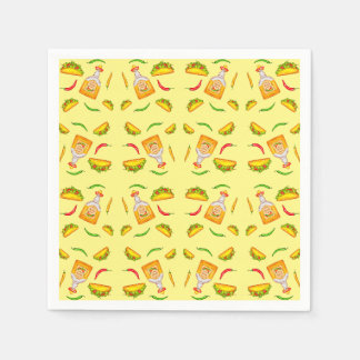 Guardanapo De Papel Tacos de Comida hispânica mexicana Tequila