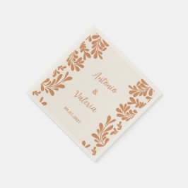 Guardanapo De Papel Talavera Personalizada Casamento Telha de Barro Me