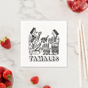 Guardanapo De Papel Tamales (Codex de Florentine, século XVI)