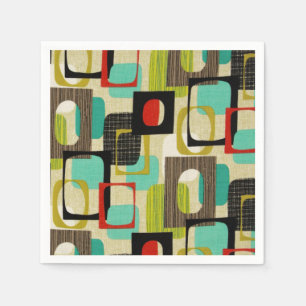 Guardanapo De Papel Tan com quadro retrorado