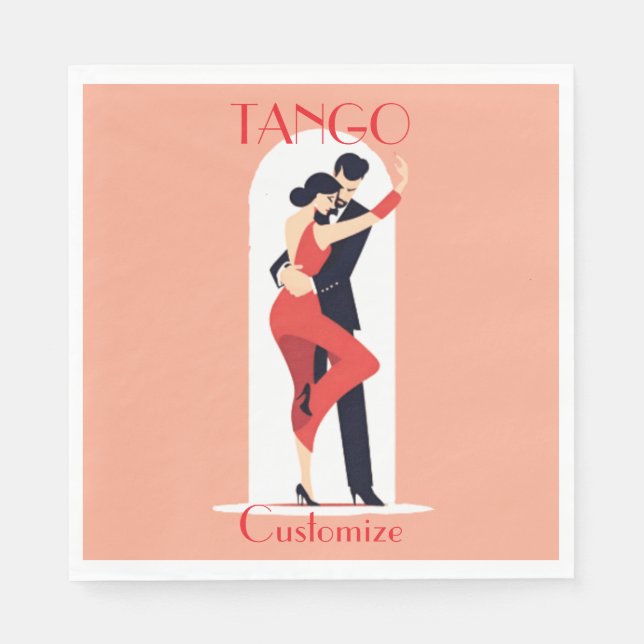 Guardanapo De Papel Tango Dancers Thunder_Cove (Frente)